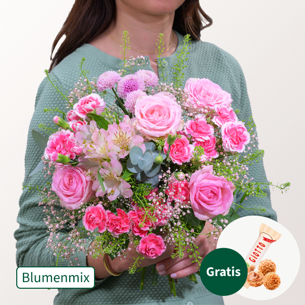 Blumenmix Frühlingsduft mit Ferrero Giotto 3er