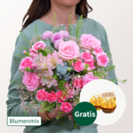 Blumenmix Frühlingsduft mit 2 Ferrero Rocher