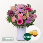 Blumenmix Frühlingstraum mit 2 Ferrero Rocher