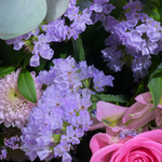 Flower Bouquet Danke with vase & 3 Ferrero Giotto