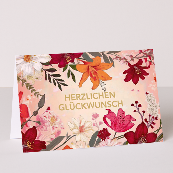 Greeting Card „Herzlichen Glückwunsch“