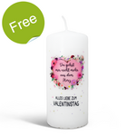 Candle „Alles Liebe zum Valentinstag“