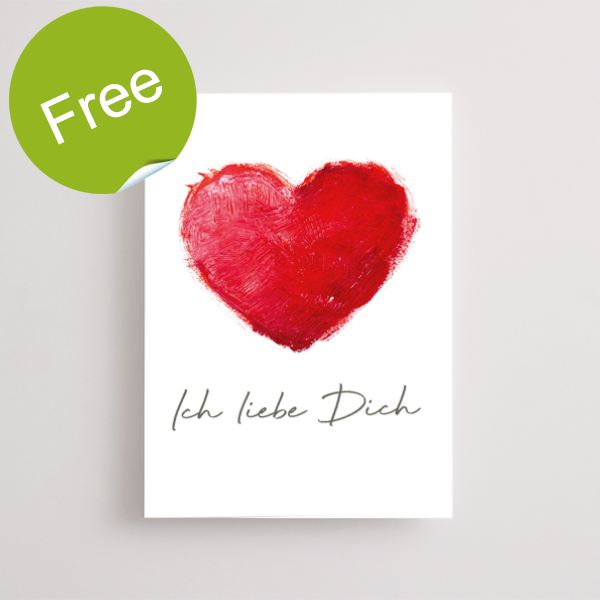 Greeting Card „Ich liebe Dich“