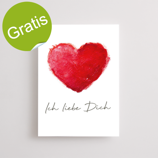 Motivkarte „Ich liebe Dich“