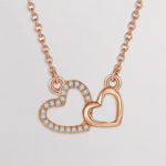 Necklace Double-Heart