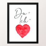 Framed picture "Du und Ich"