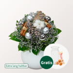 Strauß Wintergruß mit Vase & Ferrero Giotto 3er