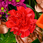 Flower Bouquet Wintergedicht with vase & 3 Ferrero Giotto