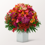 Premium Bouquet Winterherz with Premium Vase & 2 Ferrero Rocher