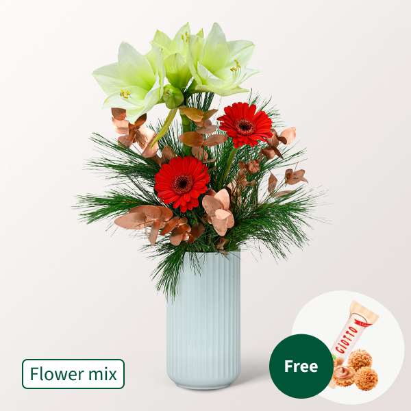 Flower Mix Joy with 3 Ferrero Giotto