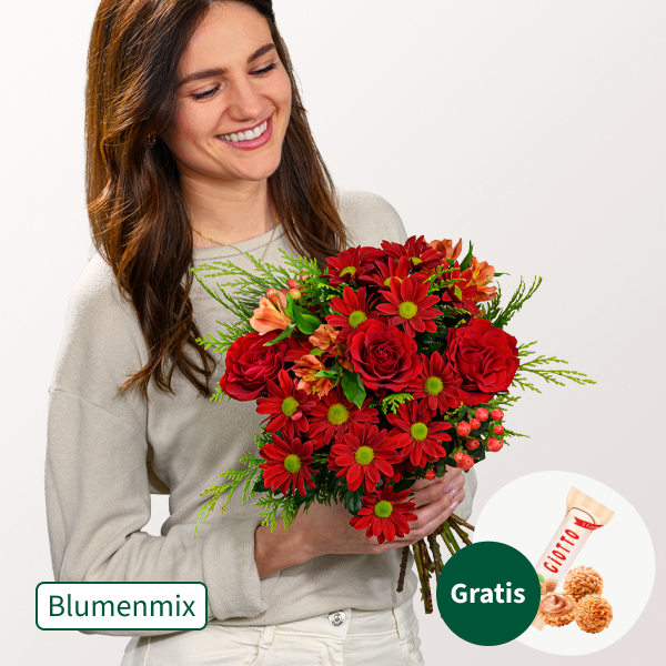 Blumenmix Wintergefühl mit Ferrero Giotto 3er