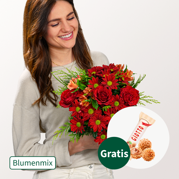 Blumen Mix Wintergefühl mit Ferrero Giotto 3er