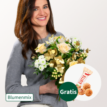 Blumenmix Sterntaler mit Ferrero Giotto 3er