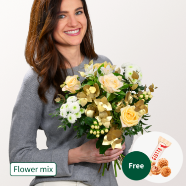 Flower Mix Sterntaler with 3 Ferrero Giotto