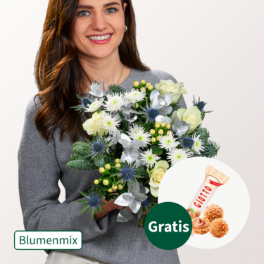 Blumenmix Shiny Winter mit Ferrero Giotto 3er