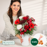 Blumenmix Winterflirt mit Ferrero Giotto 3er