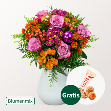 Blumen Mix Winterballade mit Ferrero Giotto 3er