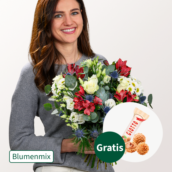 Blumen Mix Winterwiese mit Ferrero Giotto 3er