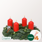 Adventskranz Winterlicht (Ø 30 cm) mit Ferrero Giotto 3er