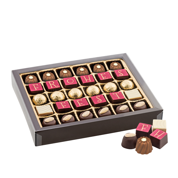 Chocolate Box „Frohes Fest“ (375 g)