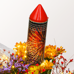 Flower Bouquet Feuerwerk with vase & Rotkäppchen sparkling wine