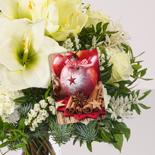 Flowercard Christmas Apple