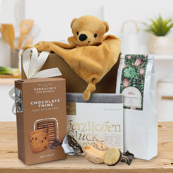 Geschenkbox zur Geburt von  bestellen